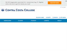 Tablet Screenshot of contracosta.edu